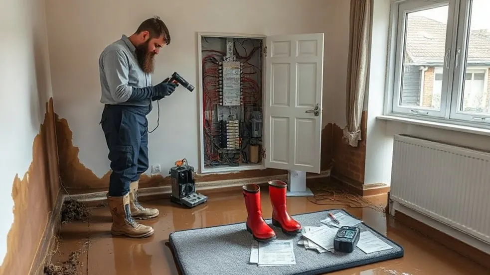 Flood-Damaged Electrics in Northfleet