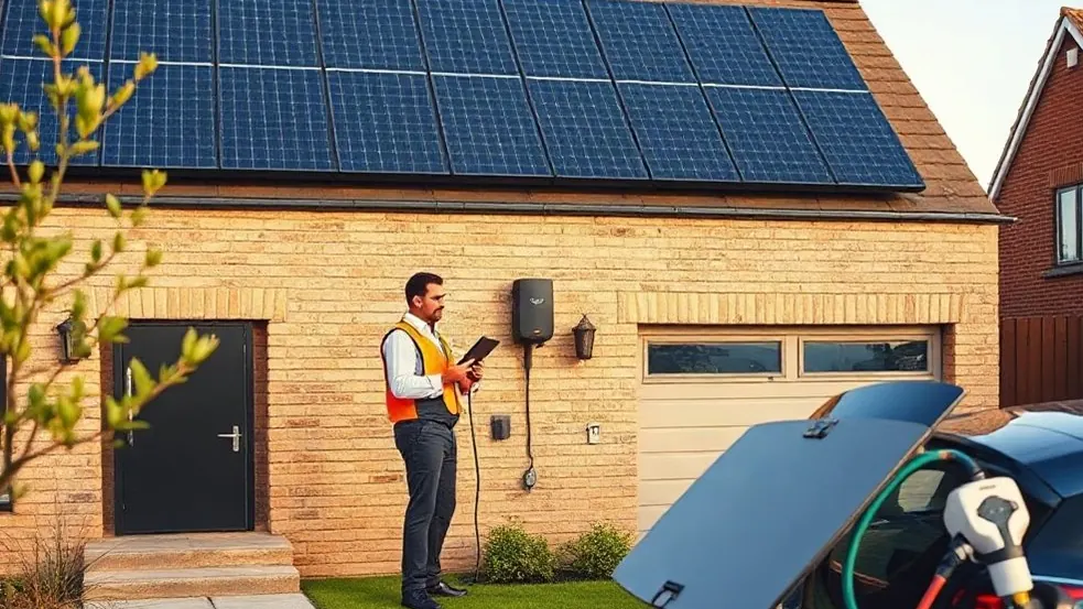 Solar Panels and Battery Storage in Northfleet